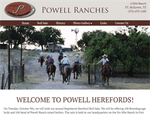 Tablet Screenshot of powellranches.com